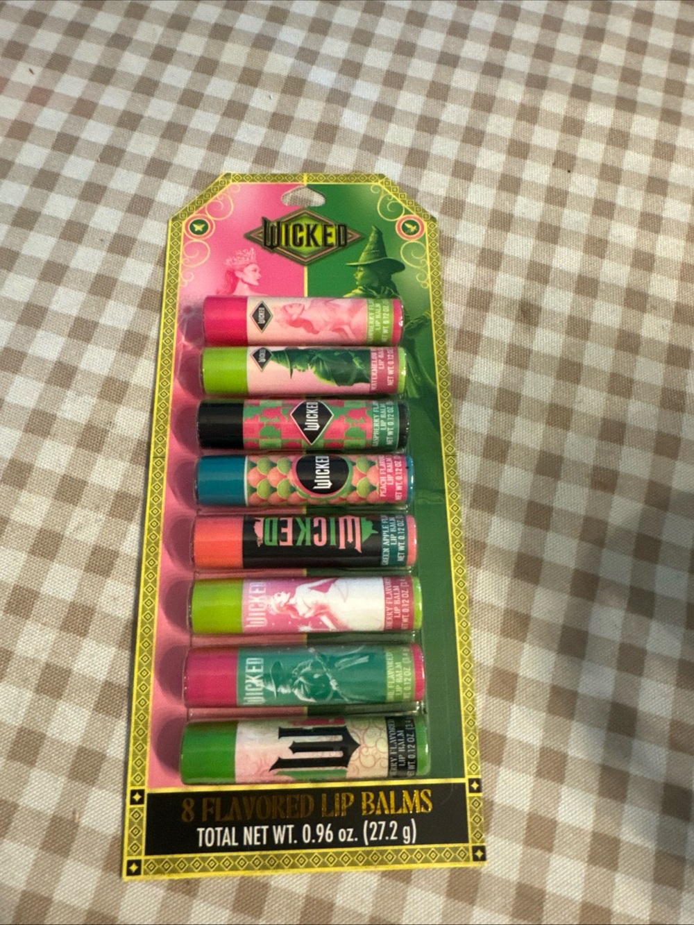 Wicked 8-Flavored Lip Balm Set - Pink & Green